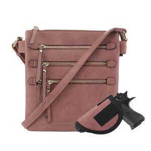 Jessie & James Piper Concealed Carry Lock and Key Crossbody - Dark Mauve
