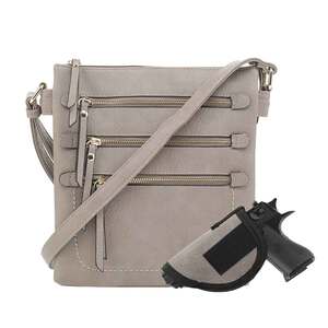 Jessie & James Piper Concealed Carry Lock and Key Crossbody - Grey