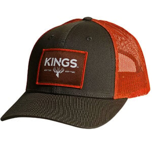 King's Camo Men's Any Tag Any Time Patch Adjustable Hat - Dark Loden/Jaffa Orange - One Size Fits Most