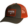 King's Camo Men's Any Tag Any Time Patch Adjustable Hat - Dark Loden/Jaffa Orange - One Size Fits Most - Dark Loden/Jaffa Orange One Size Fits Most