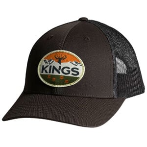 King's Camo Mountain Tracks Patch Adjustable Hat - Chocolate Chip/Grey Brown - One Size Fits Most
