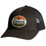 King's Camo Mountain Tracks Patch Adjustable Hat - Chocolate Chip/Grey Brown - One Size Fits Most - Chocolate Chip/Grey Brown One Size Fits Most