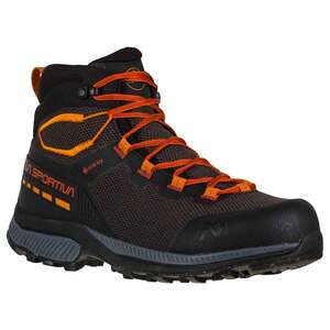 La Sportiva Men's TX Hike GTX Mid Top Hiking Boots - Carbon/Saffron - 13