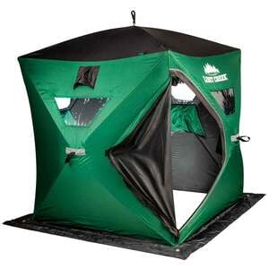 Lost Creek Gale Force 3-Man Hub Ice Fishing Shelter - Green