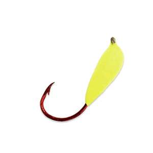 Macks Lure Glo Red Snelled Hook - Chartreuse, Size 6