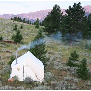 Montana Canvas Tents with Window and Screendoor - 12ft x 14ft