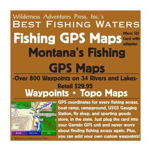 Montana's Fishing GPS Maps Data Card