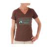 Mountain Khaki Women's Logo Sketch Short Sleeve V-Neck T-Shirt