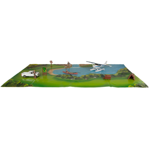 New Ray Toys Camping Adventure Set with Plane