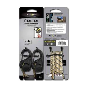 Nite Ize CamJam Cord Tightener 2 Pack with Rope