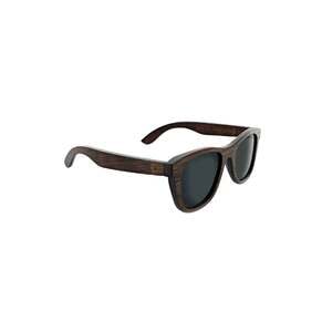 Optic Nerve Hedge Polarized Sunglasses - Dark Bamboo/Smoke Lens