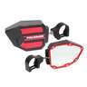 Pro Armor 2in Clamp Side View Mirrors - Red Detailed - Red