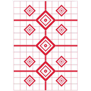 Pro-Shot 23in x 35in 200 Yard Rifle Sight In Target - 5 Pack