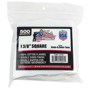 Pro Shot Products 6-7mm 13/8in Square Patch - 500 Count