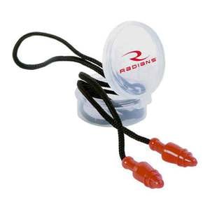 Radians Snug Plugs Reusable Corded Passive Earplugs - Red