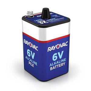 Rayovac 6-Volt Spring Terminals Alkaline F Cell Battery