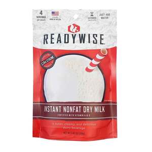 ReadyWise Non-Fat Dry Milk - 4 Servings