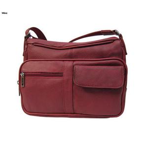 Roma Leather 7081 Leather Concealment Hand Bag