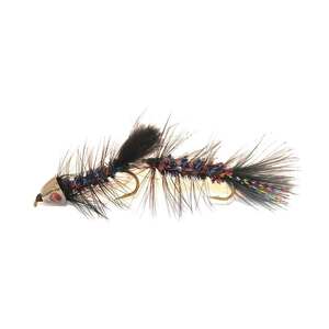 RoundRocks Articulated MH Bugger Streamer Fly - Blue/Red, Size 8