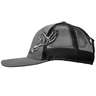 Rustic Ridge Unisex Buck Skull Mesh Adjustable Hat - Charcoal/Black - One Size Fits Most - Charcoal/Black