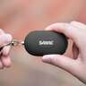 SABRE 2-in-1 Personal Alarm with LED Light and Snap Hook - Black