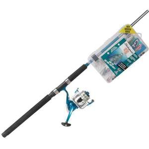 Shakespeare Catch More Fish Surf Pier Saltwater Spinning Combo - 7ft, Medium Power, 2pc