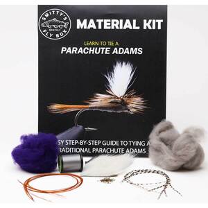Smitty's Parachute Adams Fly Material Tying Kit