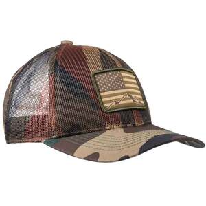 Sportsman's Warehouse Full Mesh Mountain Patch Adjustable Hat - Woodland Camo - One Size Fits Most