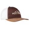 Sportsman's Warehouse Stitched Logo Trucker Hat - Brown/Putty - One Size Fits Most - Brown/Putty One Size Fits Most