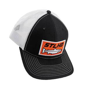 STLHD Men's Standard Trucker Hat - White/Black - One Size Fist Most