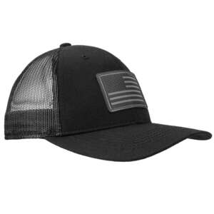 Sportsman's Warehouse Flag Patch Mesh Adjustable Hat - Black - One Size Fits Most