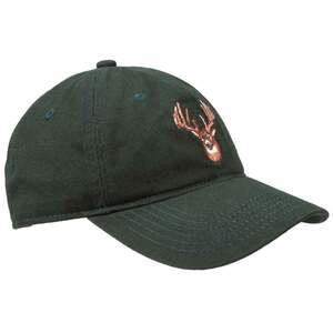 Sportsman's Warehouse Youth Whitetail Canvas Adjustable Hat - Dark Green - One Size Fits Most