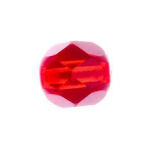 Top Brass Glass Beads Lure Accessory - Red, 5/16in, 20pk