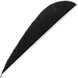 Trueflight Parabolic Black 3in Left Wing Feathers - 100 Pack