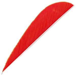 Trueflight Parabolic Red 3in Feathers - 100 Pack