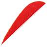 Trueflight Parabolic Red 3in Feathers - 100 Pack - Red 3in