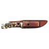 Uncle Henry Golden Spike 5 inch Fixed Blade Knife - Brown