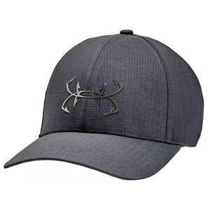 Under Armour Men's Iso-Chill Armourvent Fish Adjustable Hat - Pitch Gray/Metallic Ore - One Size Fits Most
