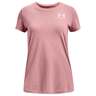 Under Armour Girls' Freedom Flag Foil Short Sleeve Casual Shirt - Pink Elixir - XL - Pink Elixir XL