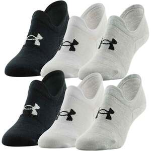 Under Armour Women's Essential Ultra Low Tab 6-Pack Casual Socks - Halo Gray/White/Black - M