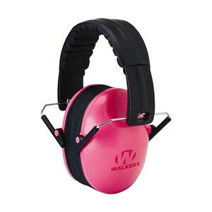 Walker's Youth Folding Protective Earmuffs - Pink