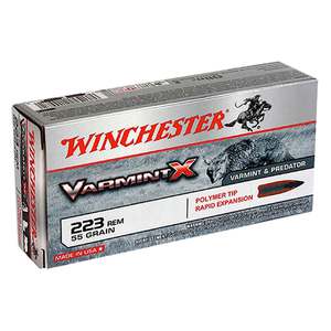 Winchester Varmint X 223 Remington 55gr PTRE Rifle Ammo - 20 Rounds