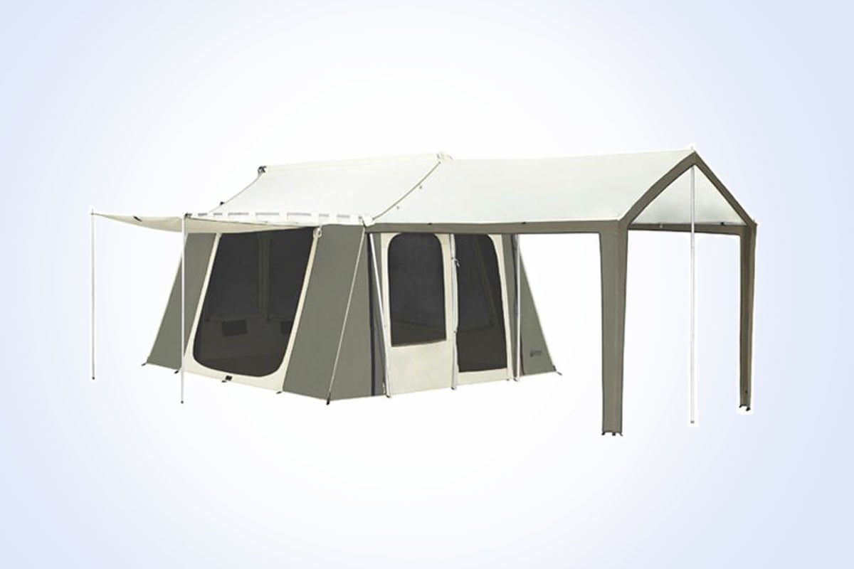Kodiak Canvas 12x9 Camping Tent with Awning